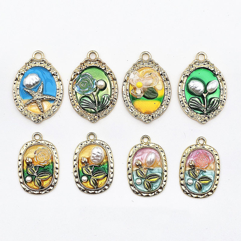 【P303】Monnai's Flower - High quality charms (pack offline)