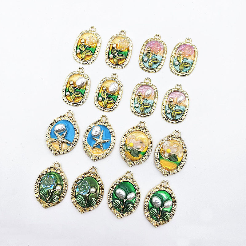 【P303】Monnai's Flower - High quality charms (pack offline)