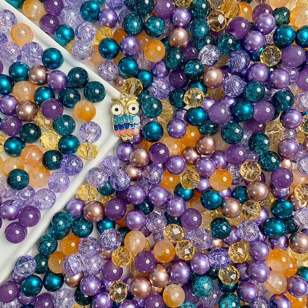 【A684】Wise Nights - High quality glass beads (pack on live)