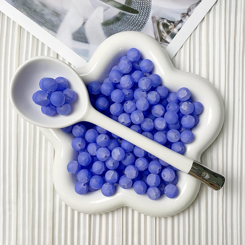 【H095】10mm Monet's Purple Beads - High Quality Glass Beads
