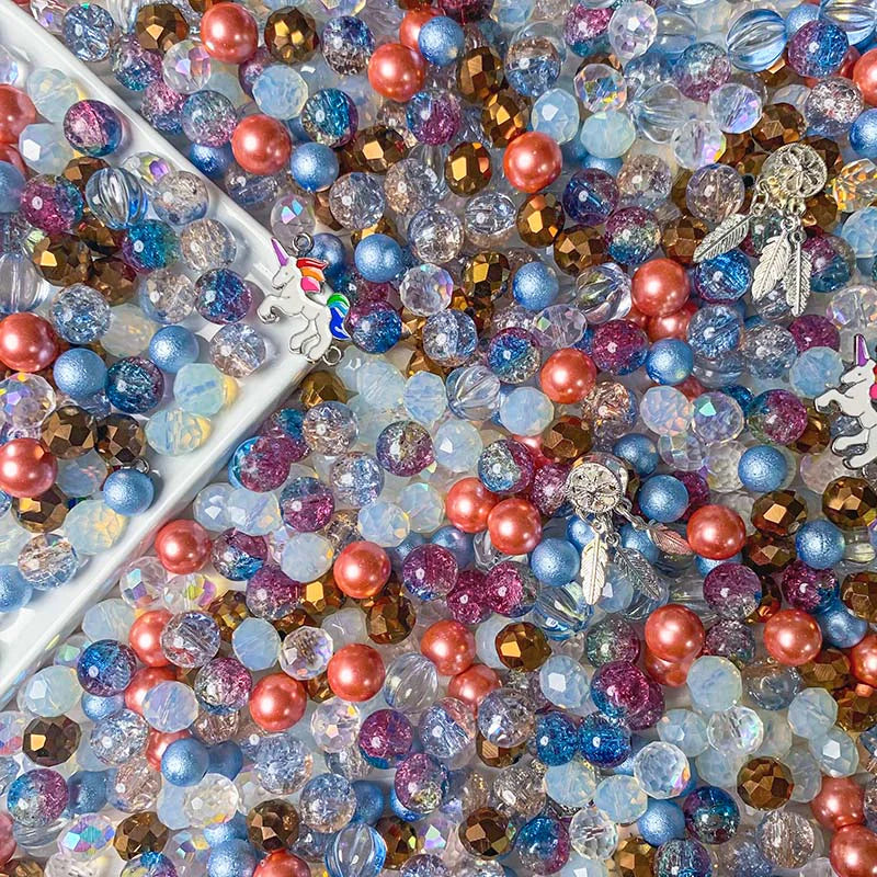 【A707】Unicorn Dreams - High quality glass beads (pack on live)
