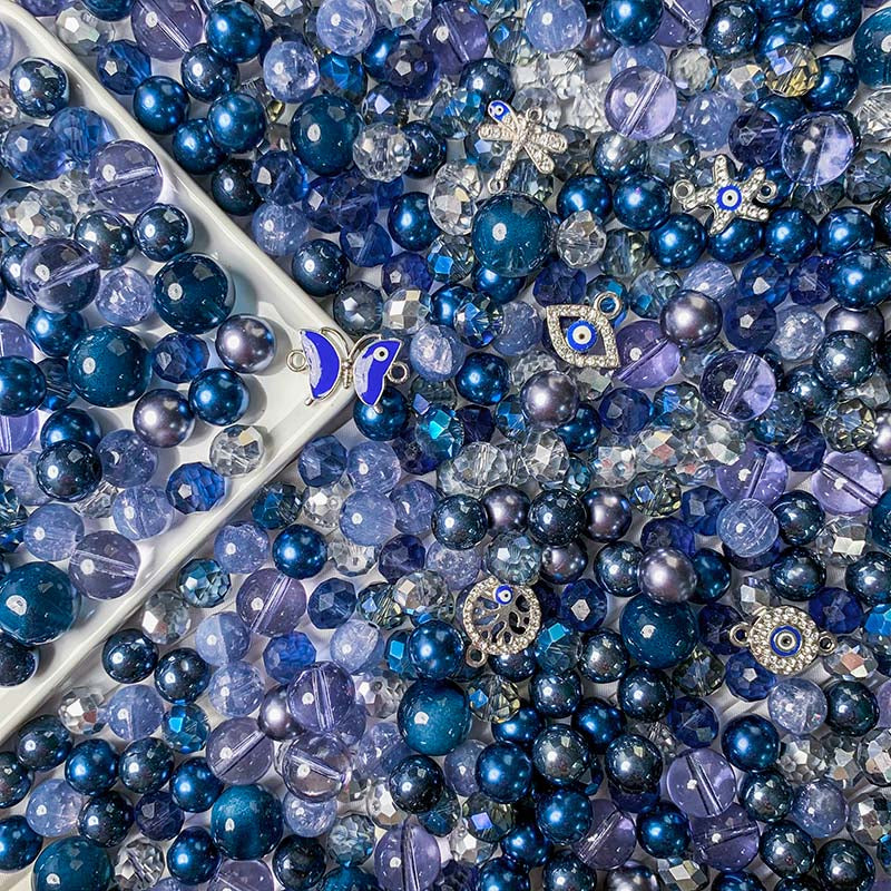 【A560】Deep Ocean Eyes - High quality glass beads(pack on live)