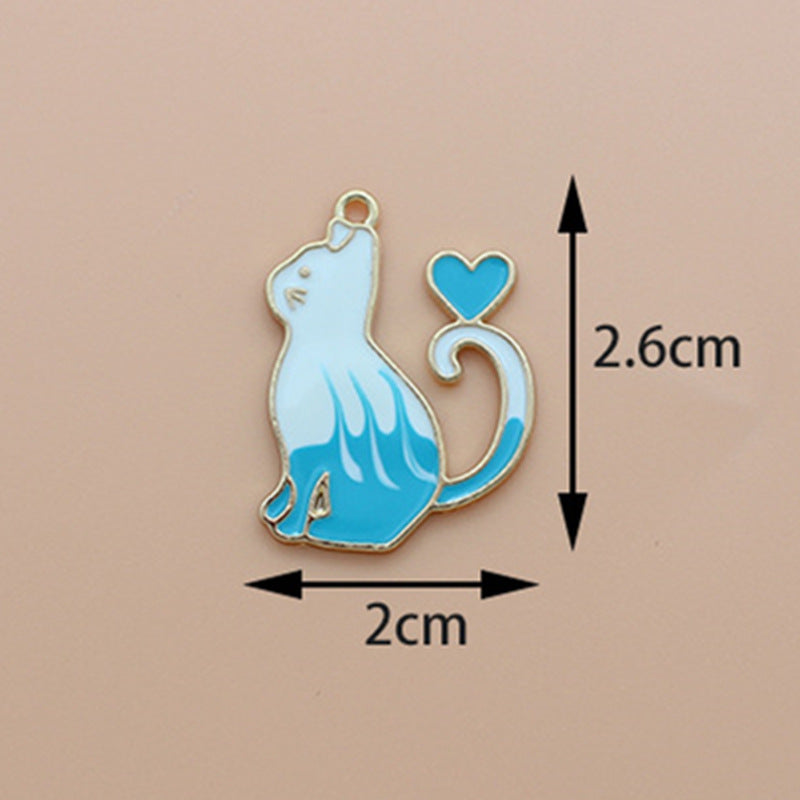【P084】Blue charms (2pcs)-High quality charms