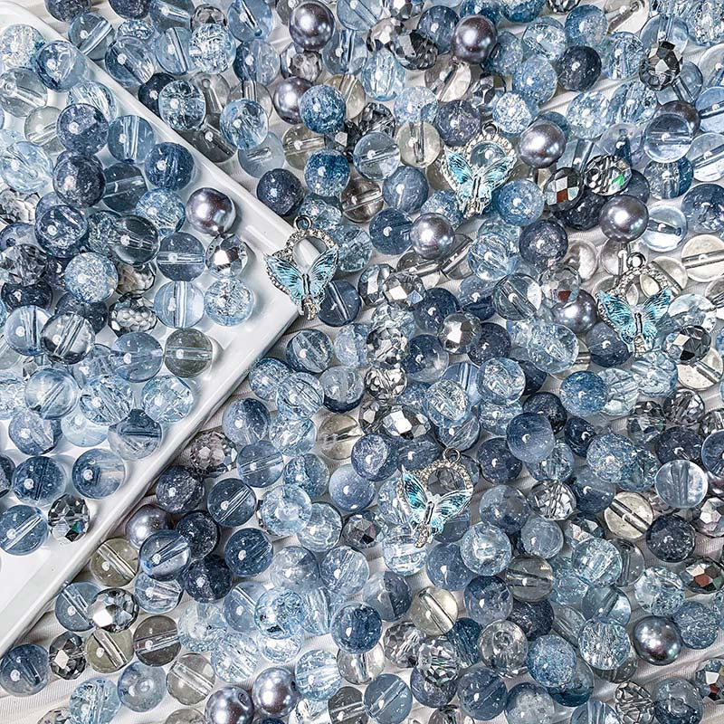 【A575】Demin Queen - High quality glass beads(pack on live)