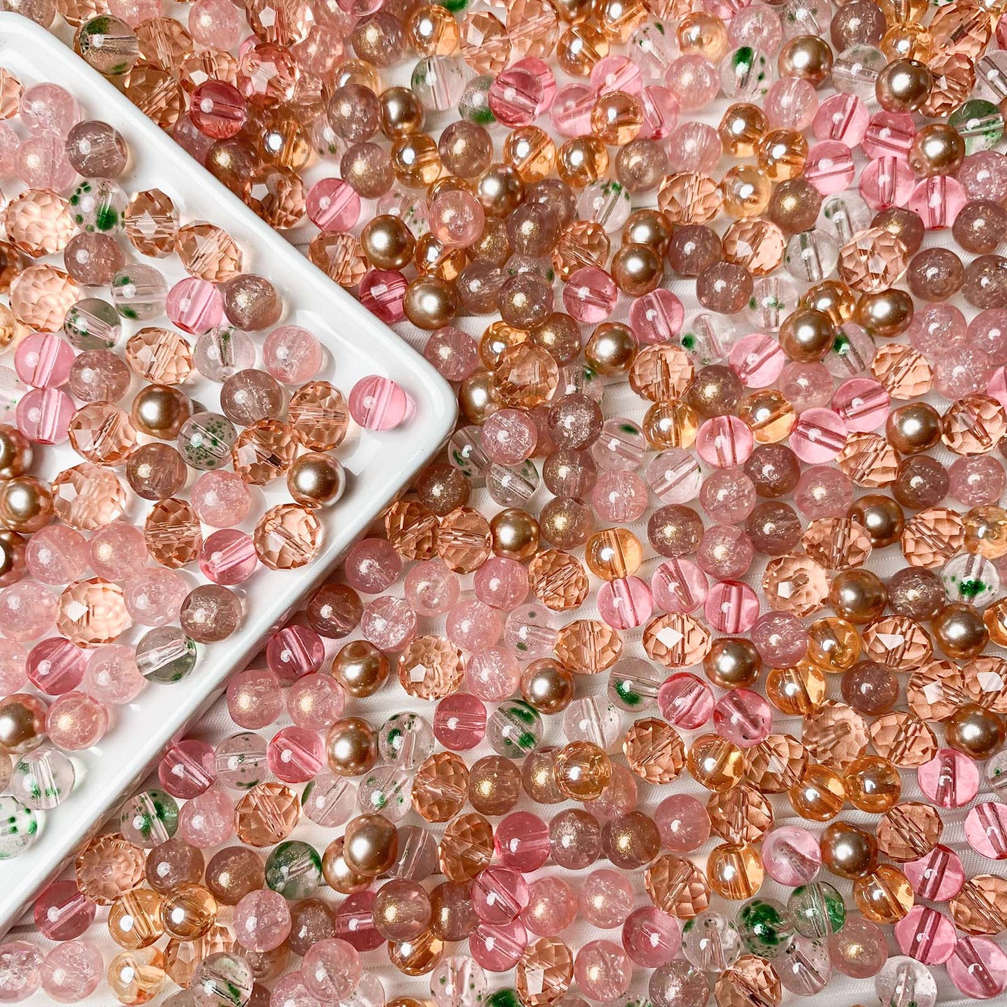 【A589】Rose Memories - High quality glass beads(pack on live)