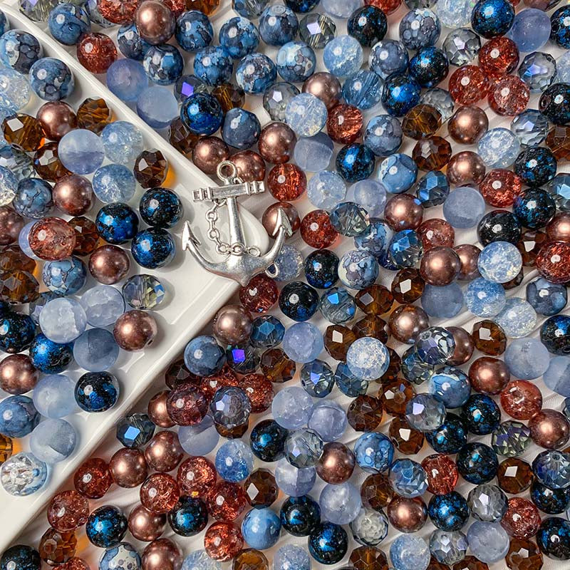【A598】Boots & Jeans - High quality glass beads(pack on live)