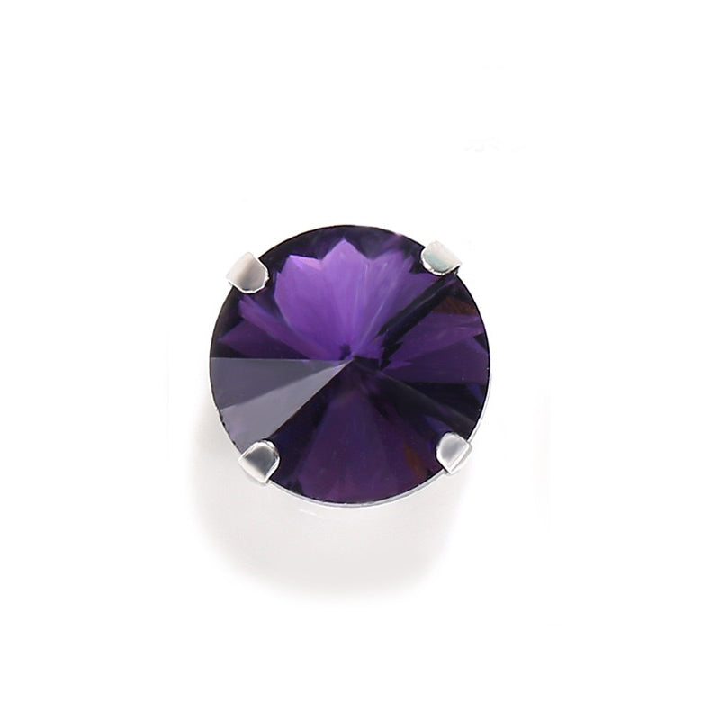 【A609】Round Glass Diamond - High quality glass beads(pack on live)