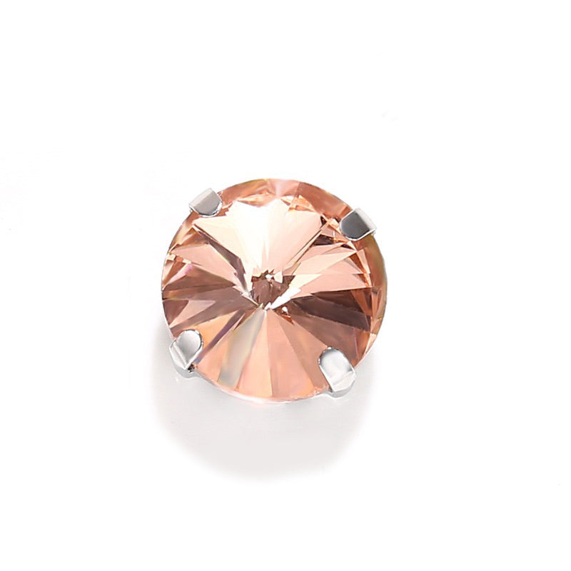 【A609】Round Glass Diamond - High quality glass beads(pack on live)