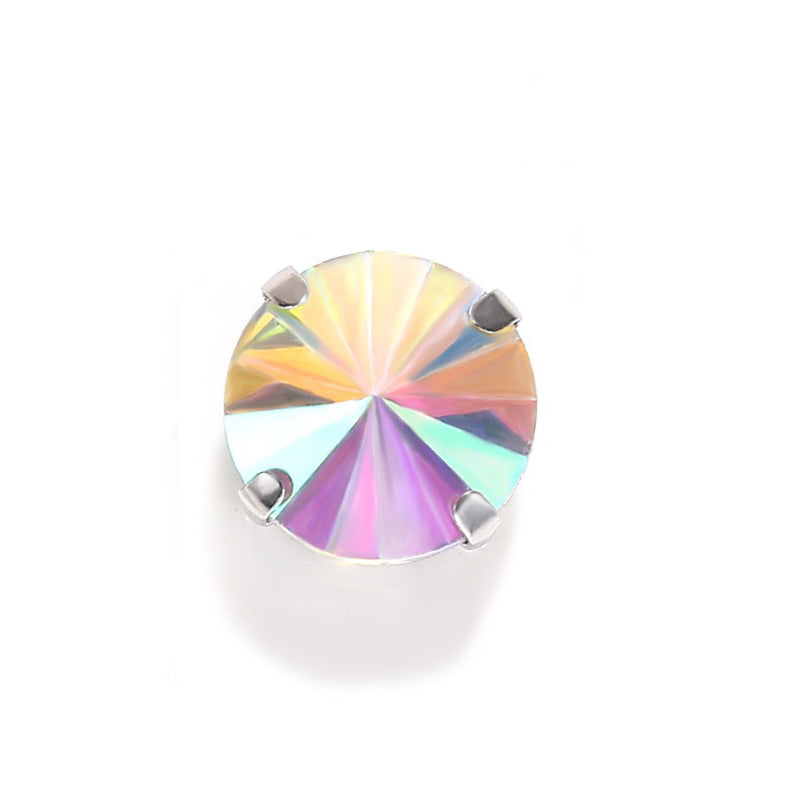 【A609】Round Glass Diamond - High quality glass beads(pack on live)