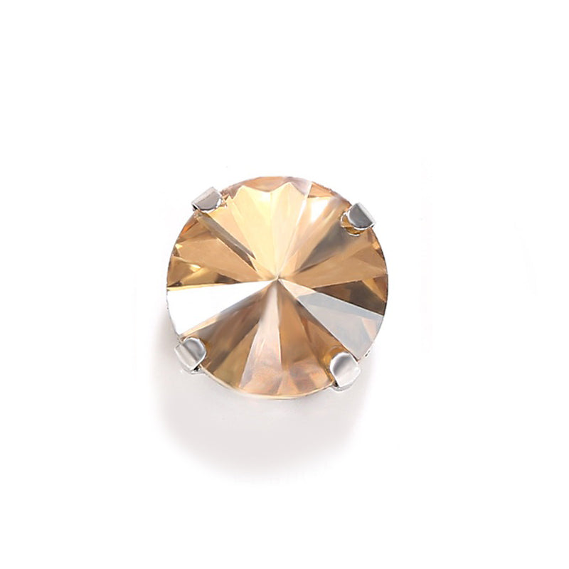 【A609】Round Glass Diamond - High quality glass beads(pack on live)