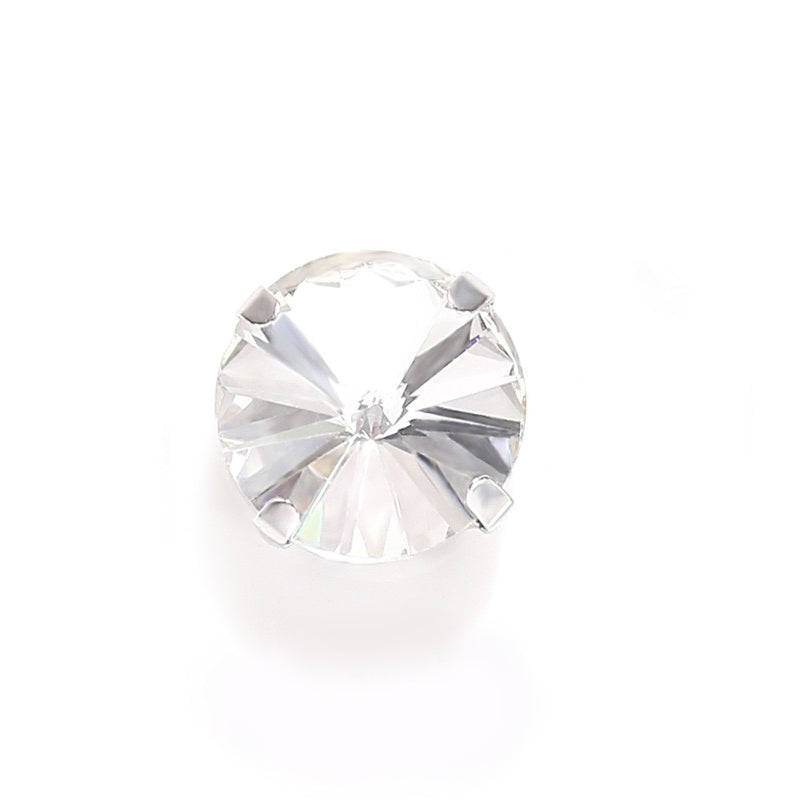 【A609】Round Glass Diamond - High quality glass beads(pack on live)