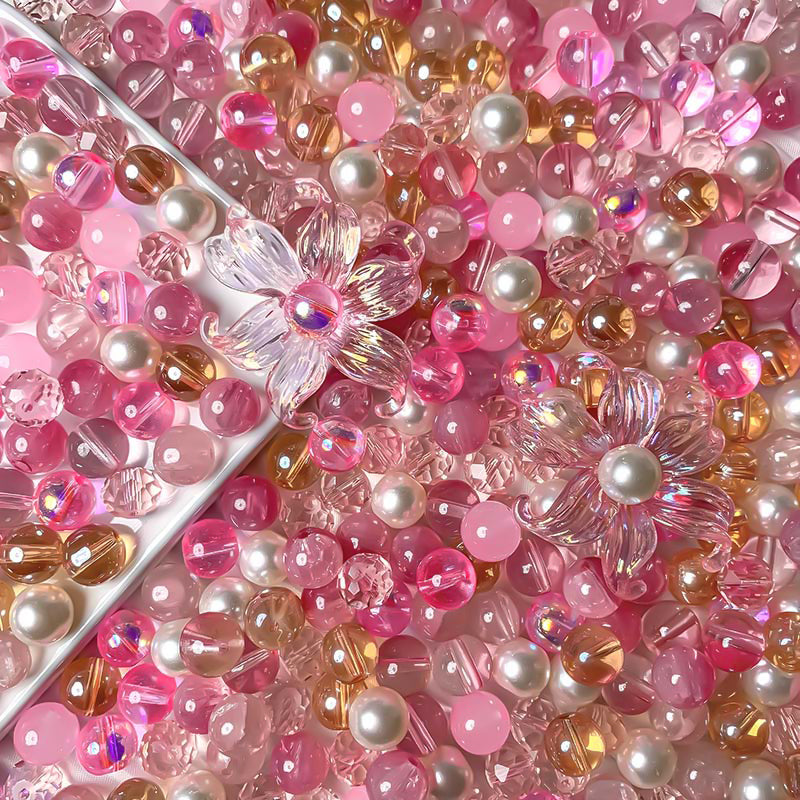 【A611】Blushing Doll - High quality glass beads(pack on live)