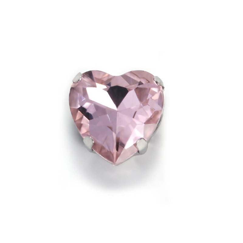 【A612】Heart Glass Diamond - High quality glass beads(pack on live)