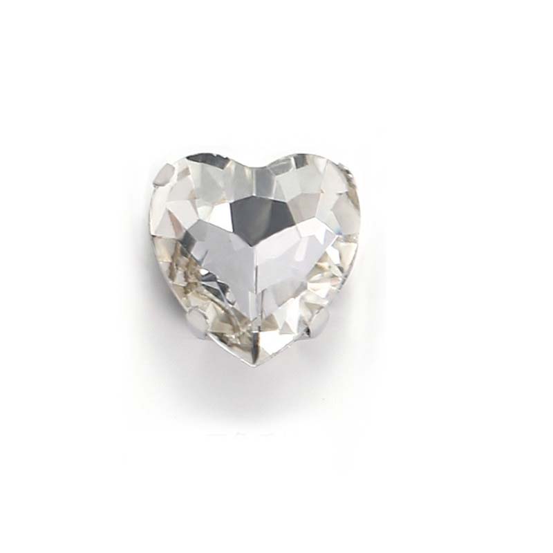 【A612】Heart Glass Diamond - High quality glass beads(pack on live)