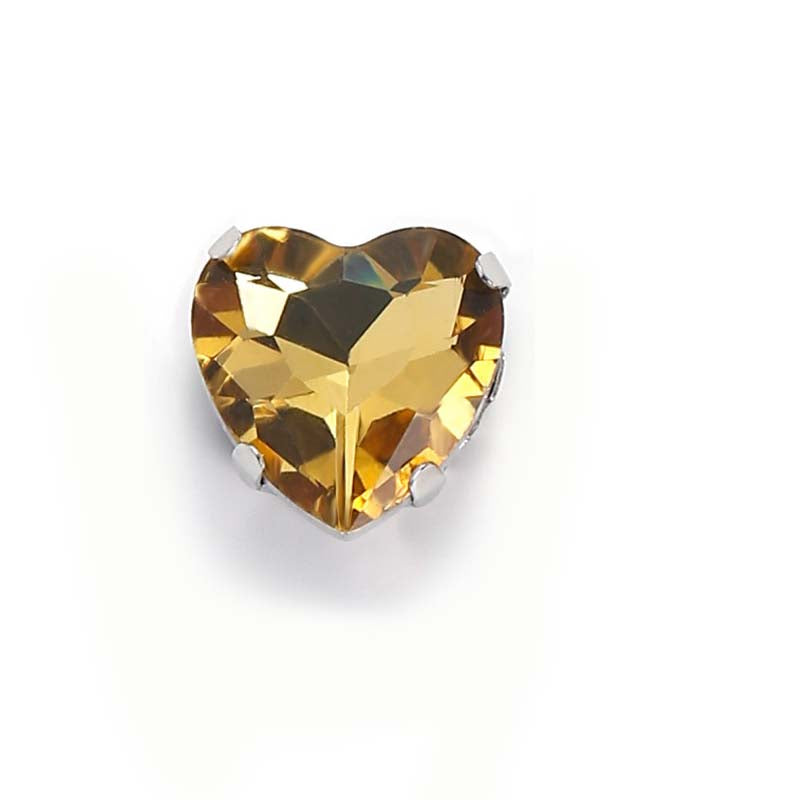 【A612】Heart Glass Diamond - High quality glass beads(pack on live)