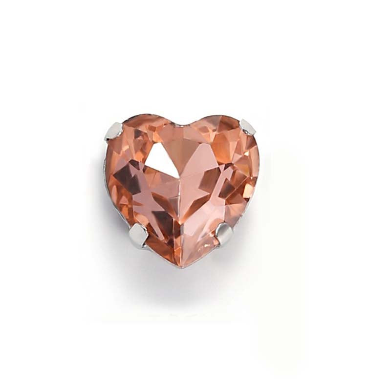 【A612】Heart Glass Diamond - High quality glass beads(pack on live)