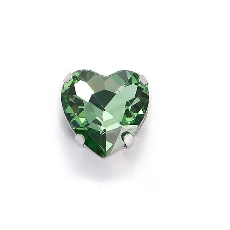 【A612】Heart Glass Diamond - High quality glass beads(pack on live)