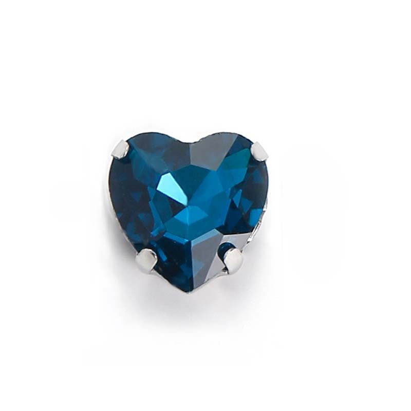 【A612】Heart Glass Diamond - High quality glass beads(pack on live)