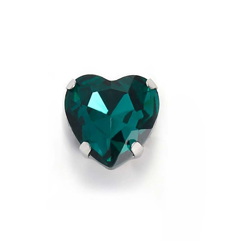 【A612】Heart Glass Diamond - High quality glass beads(pack on live)