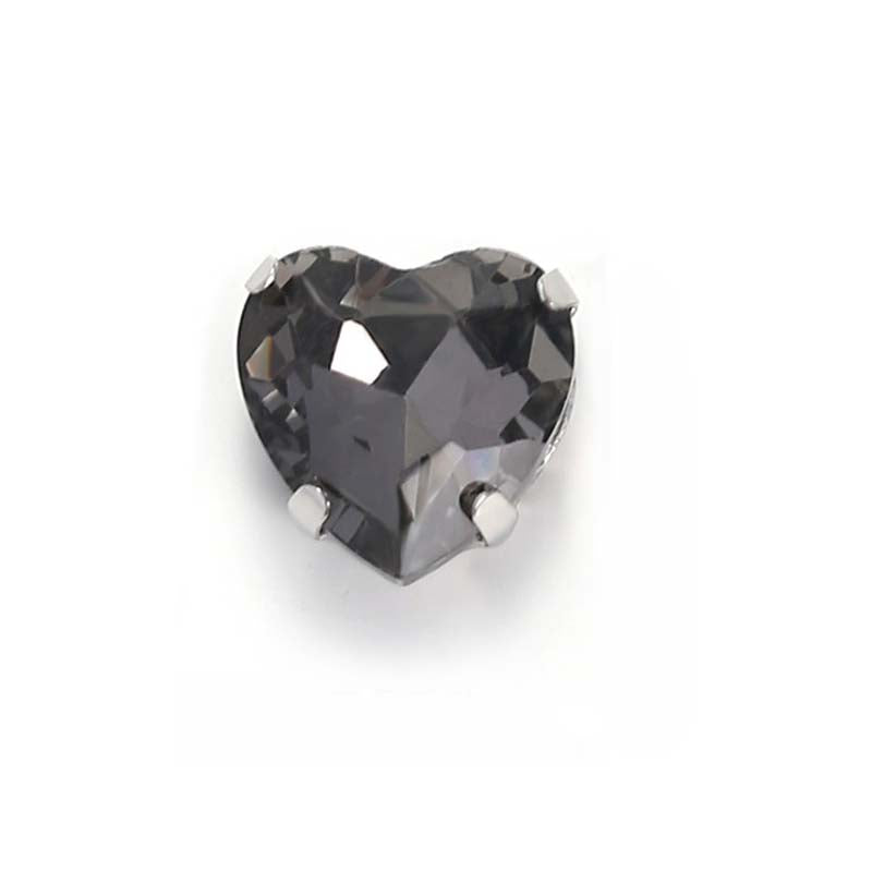 【A612】Heart Glass Diamond - High quality glass beads(pack on live)