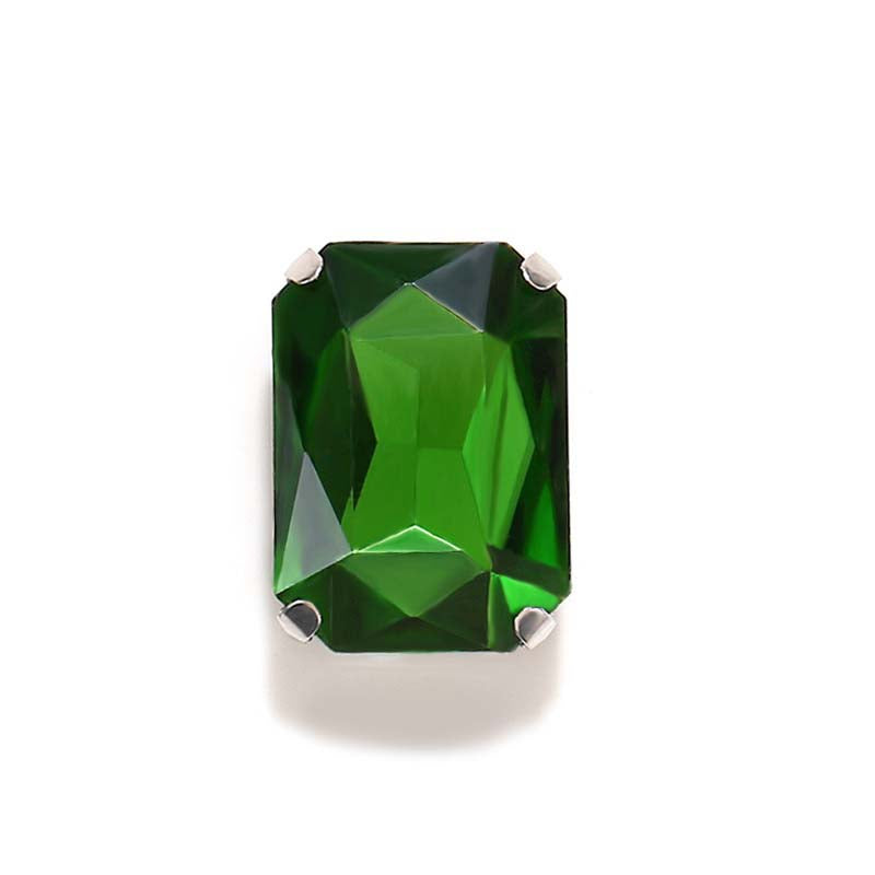 【A615】 Rectangle Glass Diamond - High quality glass beads(pack on live)