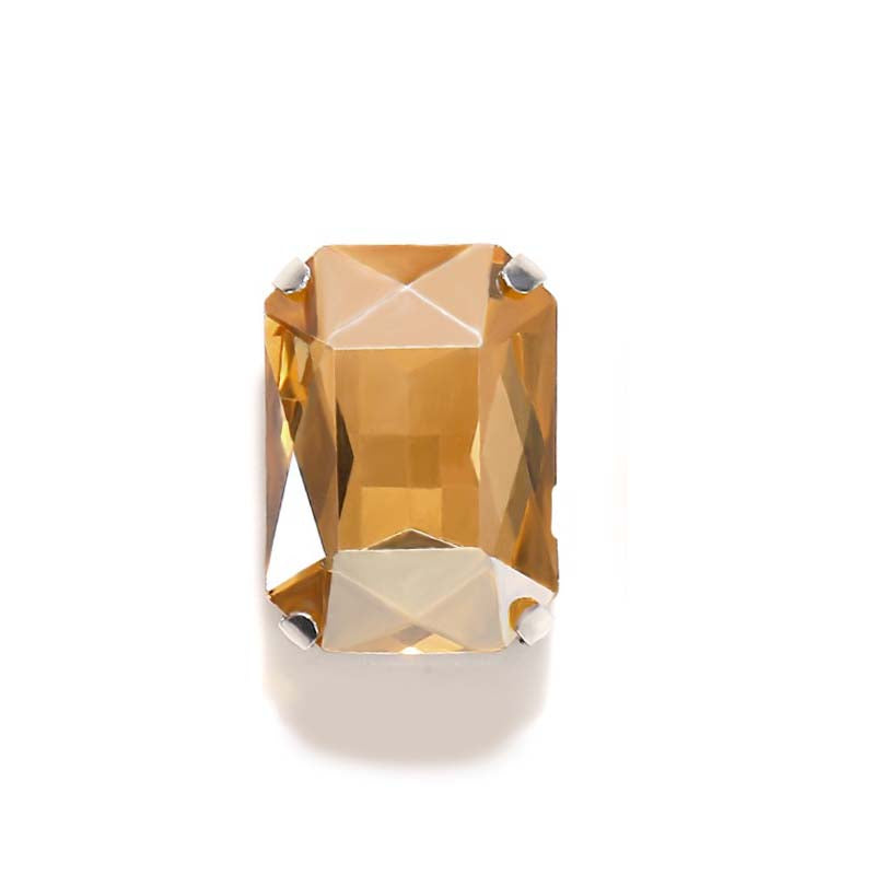 【A615】 Rectangle Glass Diamond - High quality glass beads(pack on live)