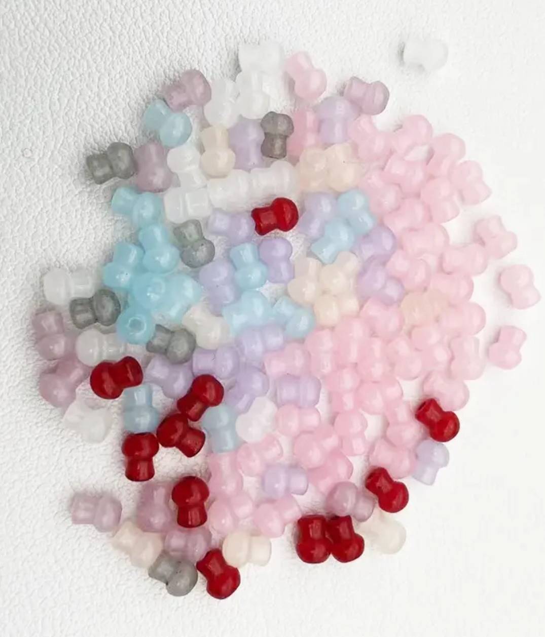 【S226】4*6mm Mini Mushroom - High Quality Glass Beads