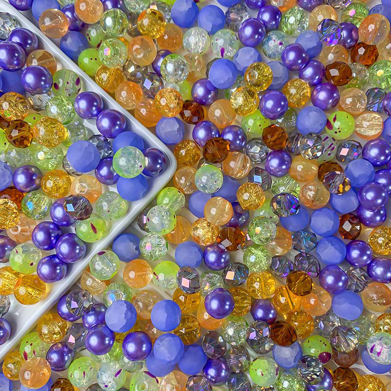 【A646】Viola Fields - High quality glass beads(pack on live)