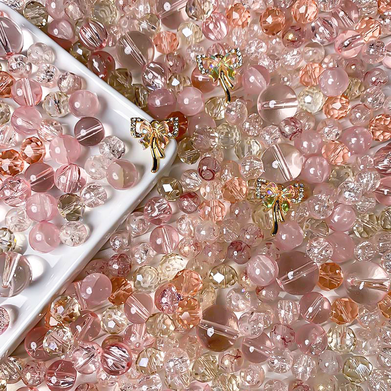 【A653】Rose Perfume - High quality glass beads(pack on live)