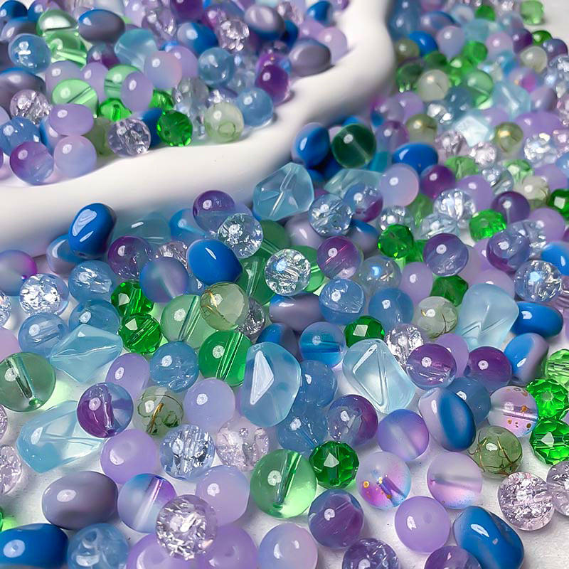 【A654】Iris Dreams - High quality glass beads(pack on live)