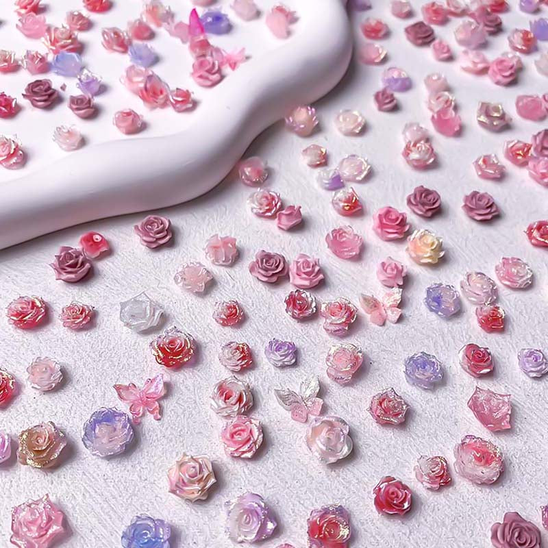 【P318】Soft Flowers - High Quality Charms