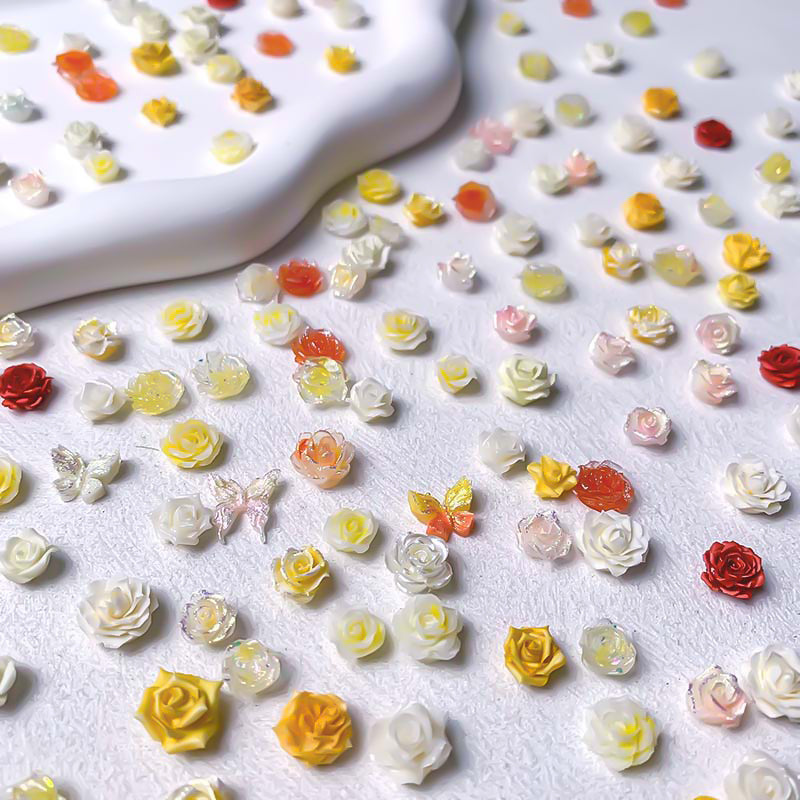 【P318】Soft Flowers - High Quality Charms