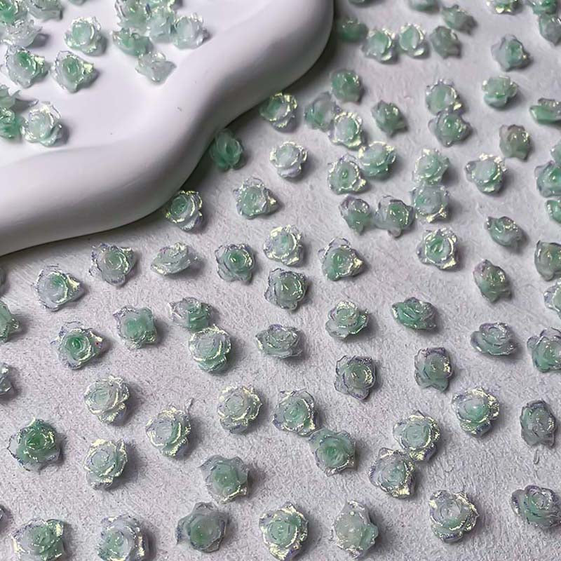 【P318】Soft Flowers - High Quality Charms