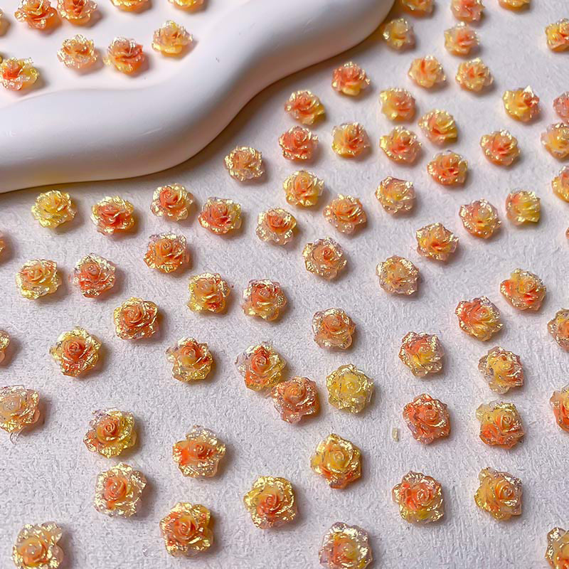 【P318】Soft Flowers - High Quality Charms