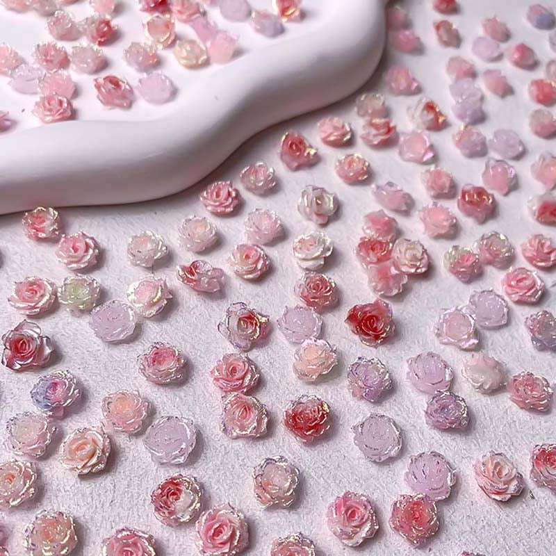 【P318】Soft Flowers - High Quality Charms