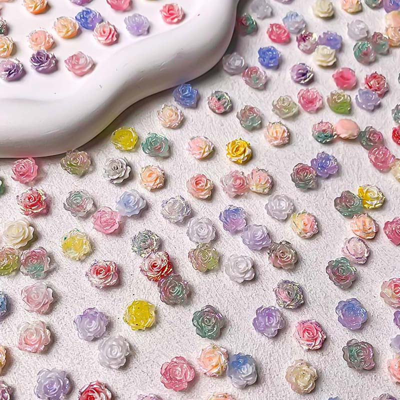 【P318】Soft Flowers - High Quality Charms
