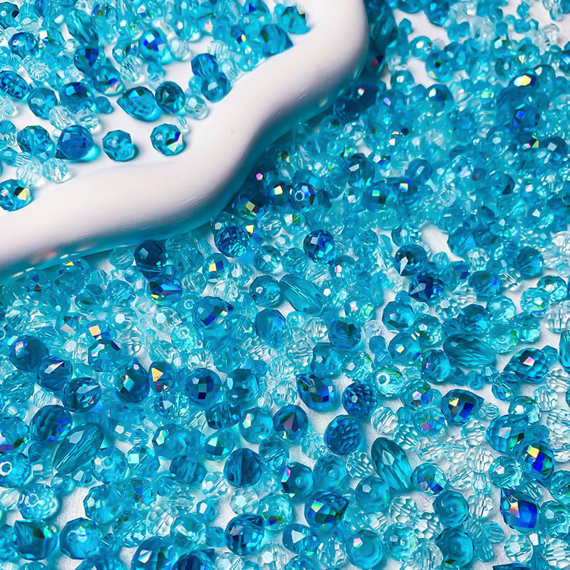 【A666】Ice Castle - High quality glass beads (pack on live)