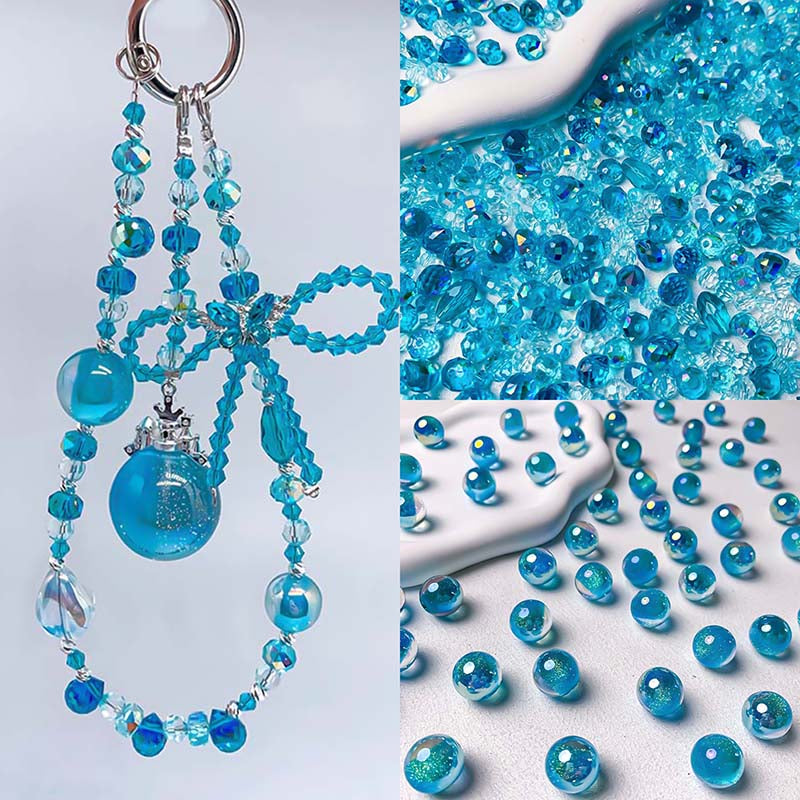 【A666】Ice Castle - High quality glass beads (pack on live)