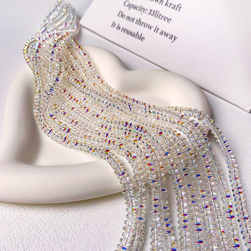 【A673】UFO Aurora beads - High quality glass beads(pack on live)