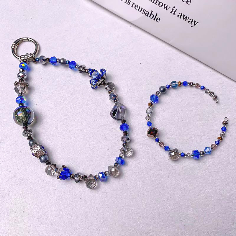【A686】Sapphire Galaxy - High quality glass beads (pack on live)