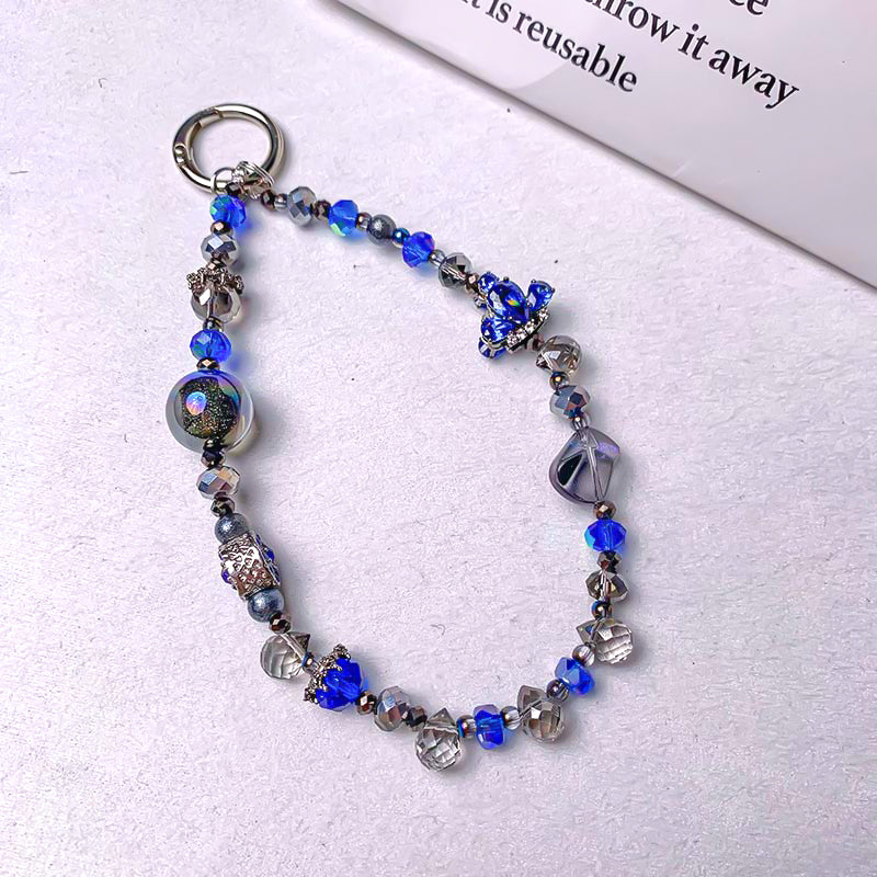 【A686】Sapphire Galaxy - High quality glass beads (pack on live)