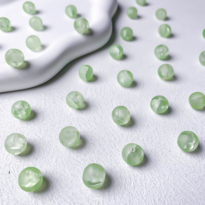 【A698】Frosted Glass Beads - High quality glass beads (pack on live)