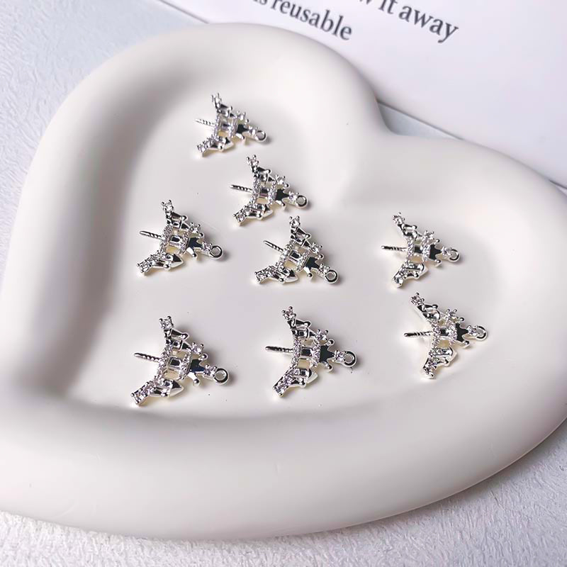 Last【D039】Castle Pin (For 25mm Half-drilled Resin Bead) - DIY Tools
