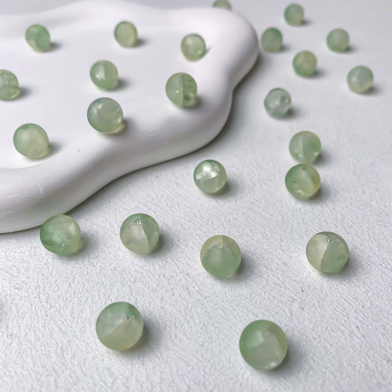 【A698】Frosted Glass Beads - High quality glass beads (pack on live)