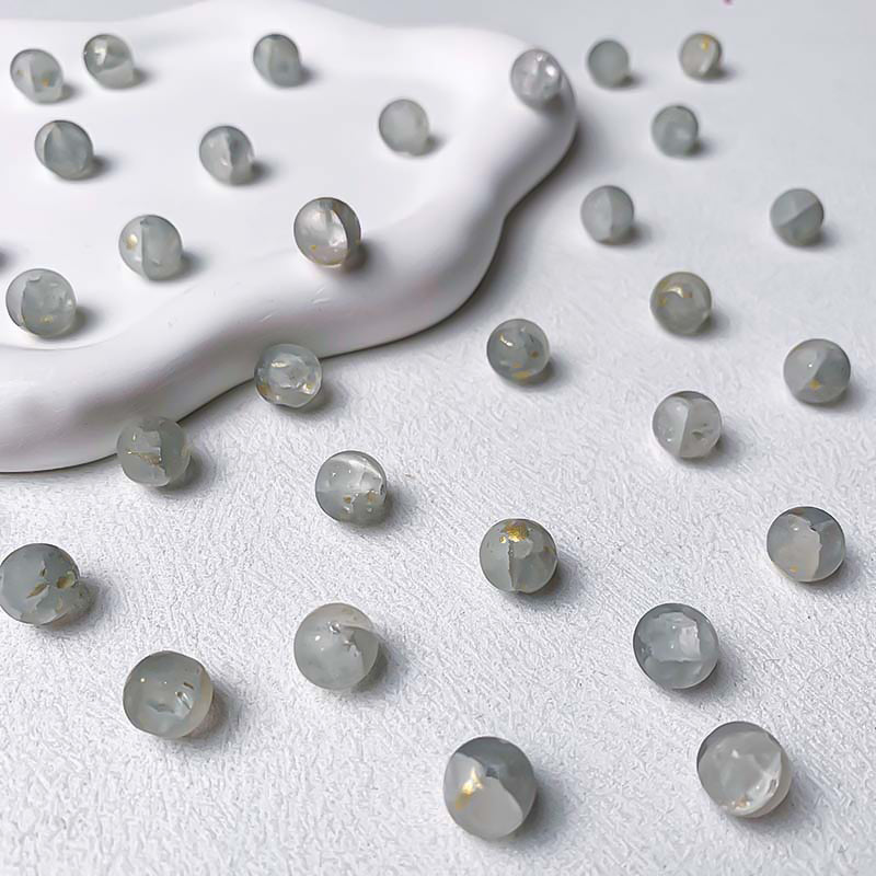 【A698】Frosted Glass Beads - High quality glass beads (pack on live)