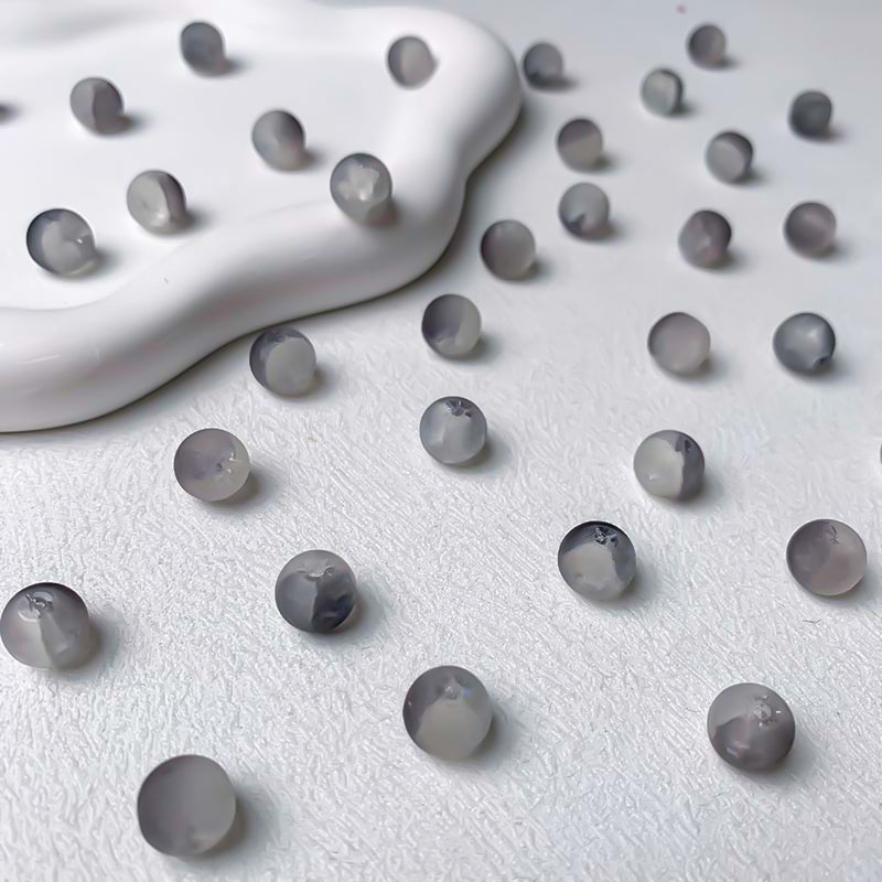 【A698】Frosted Glass Beads - High quality glass beads (pack on live)