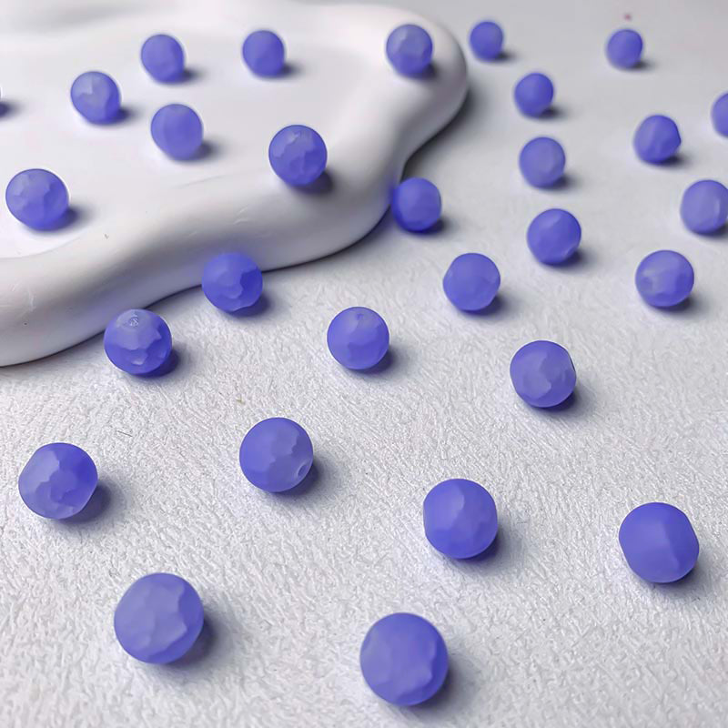 【A698】Frosted Glass Beads - High quality glass beads (pack on live)