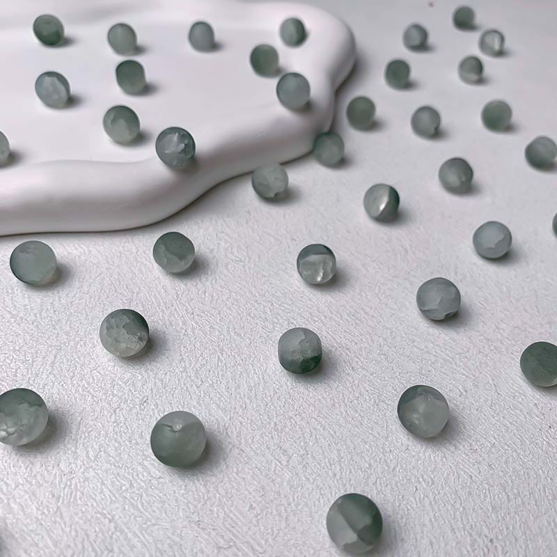 【A698】Frosted Glass Beads - High quality glass beads (pack on live)