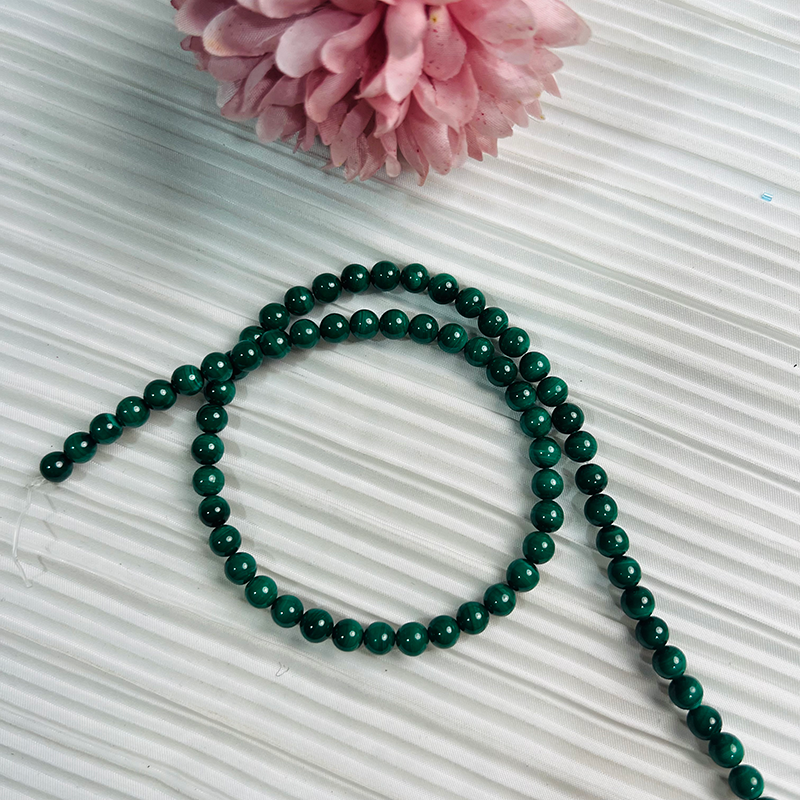 【C029】Malachite(6mm)-High Quality Natural Crystal Beads