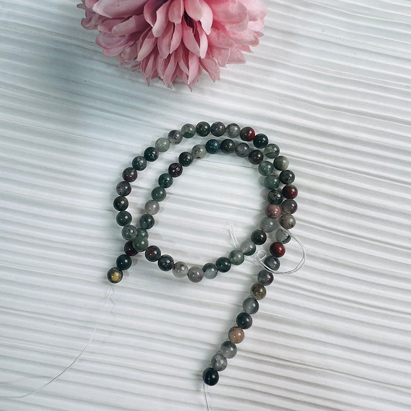 【C032】Africa blood(6-7mm)-High Quality Natural Crystal Beads